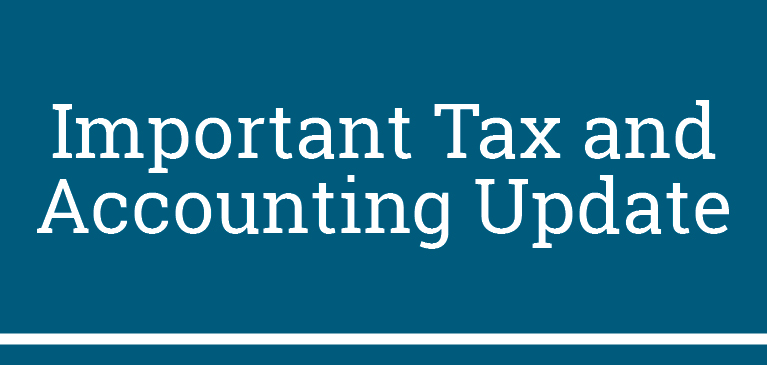 稅務和會計更新Tax & Accounting Update